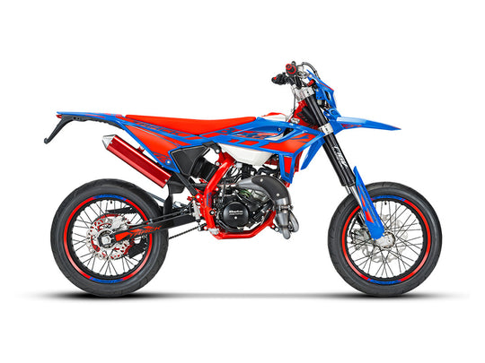 Beta RR MOTARD 2T 50 Track, colore blu, veicolo completo