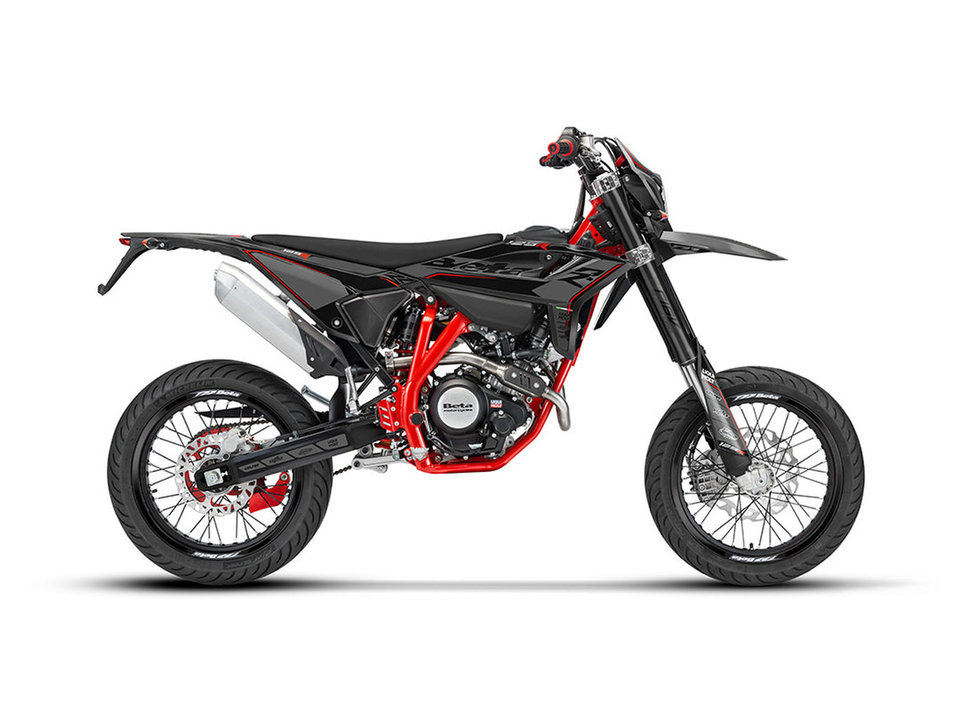 Beta RR MOTARD 125 R 4T, colore nero, veicolo completo