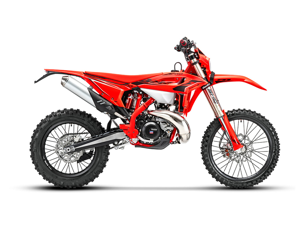 Beta RR X-PRO 2T 300 MY26, colore rosso, veicolo completo